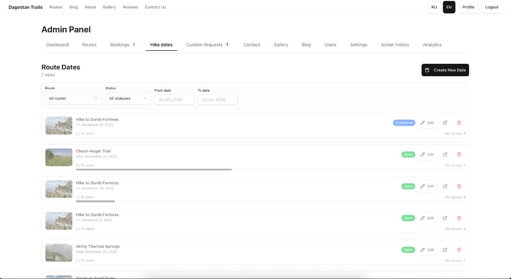 Tourism & hiking experiences, screenshot 12 of 13